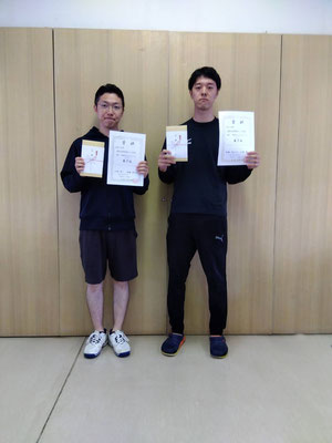 春季男子ダブルス Aクラス 第３位