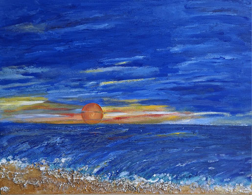 Sonnenuntergang    60 x 80