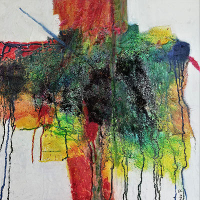 Farbenspiele der Natur (die vier Jahreszeiten) € 790.-  60x60