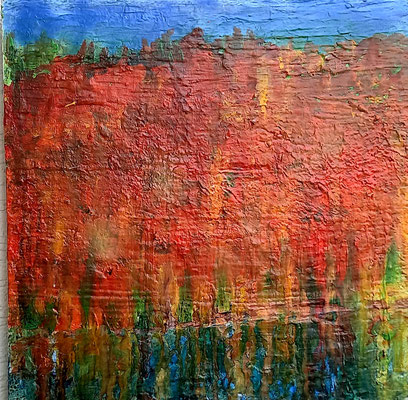 Farbenspiele der Natur / Spiegelung       50x50/4      