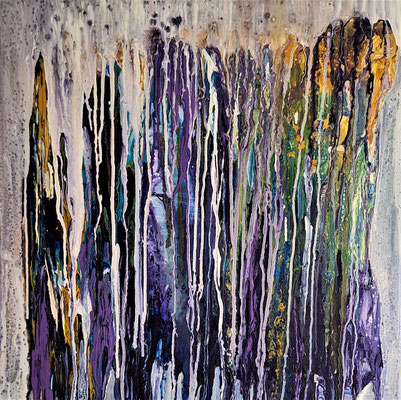Bunte Spuren im Alter             80x80   € 1200.-