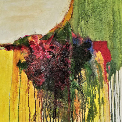 Farbenspiele der Natur (SPÄTSOMMER)  € 790.- 60x60 inkl. R.