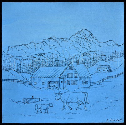 20 x 20 cm, Acryl auf Leinwand, 2017