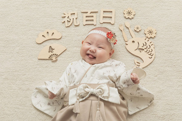 百日祝い写真
