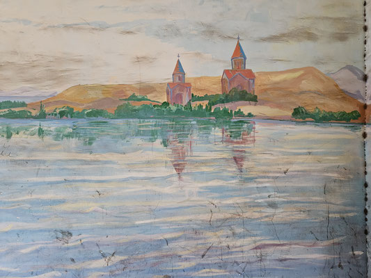 Bild des Klosters Sevanavank am Sevansee