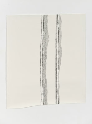 Ohne Titel, Tusche auf Aquarellpapier, 130,5 x 113,5 cm
