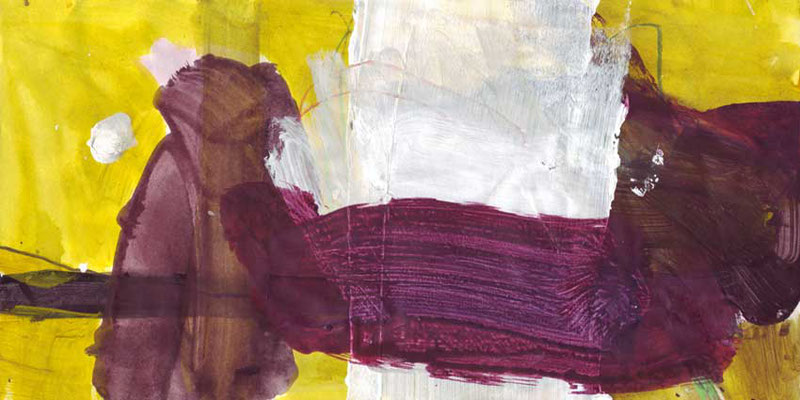 Land, Mischtechnik auf Papier, 20cm x 40cm, 2005