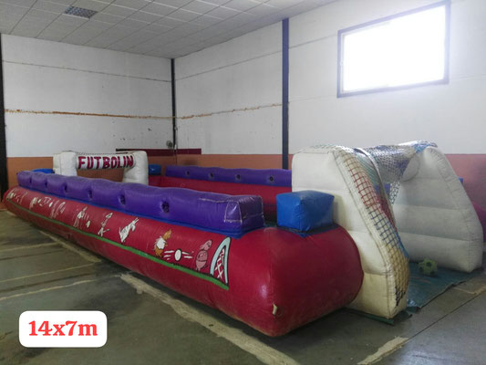 alquilar futbolín humano Alcalá de la Sierra