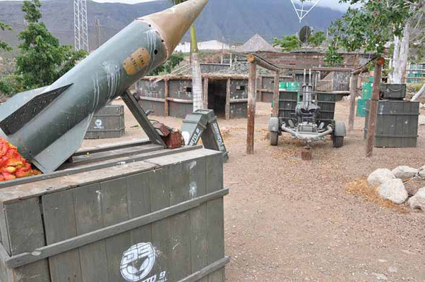 instalaciones de campo de paintball en Tenerife