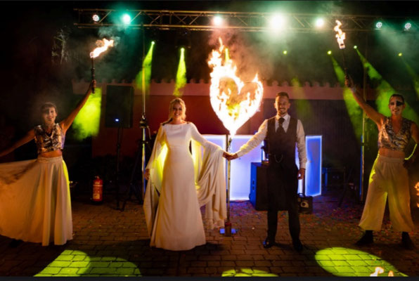 espectáculo de circo para bodas en Badajoz