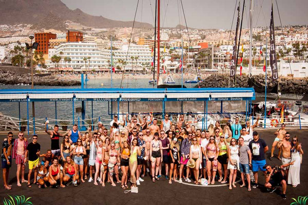 fiesta en barco tenerife sur
