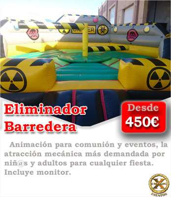 alquiler de atracciones mecánicas e hinchables para eventos en Huelva