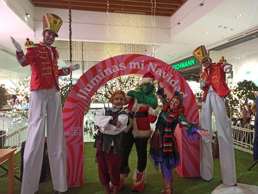 dinamización y espectáculos de navidad para centros comerciales