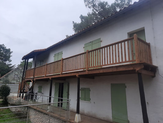 terrasse bois garde corps vendee