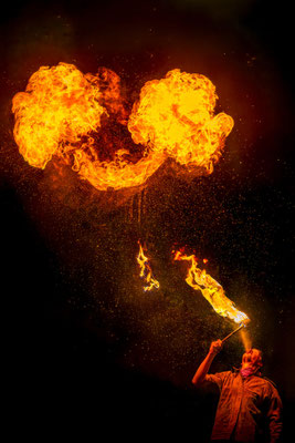Feuershow; Foto: Karl Dietz