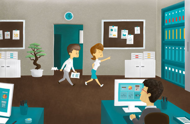 Illustration"My first day".