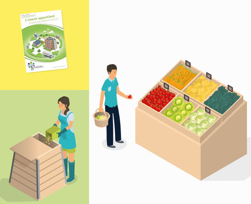 Conception illustration et mise en page, brochure taxe incitative Smictom (Vitré).