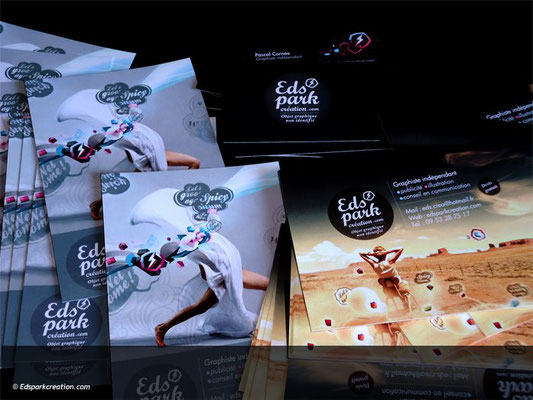 Conception et mise en page, supports de communication Edspark création.