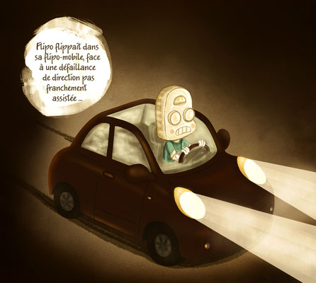 Illustration "clair obscur", travail personnel.