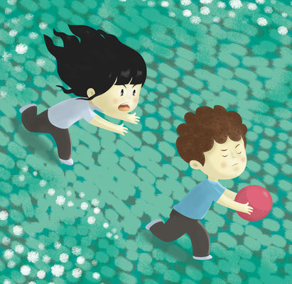 Illustration jeunesse "Jeux extérieurs" Istock photo (Getty image).