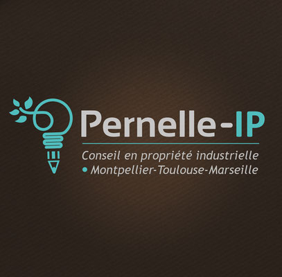 Conception logotype Pernel IP (Montpellier).