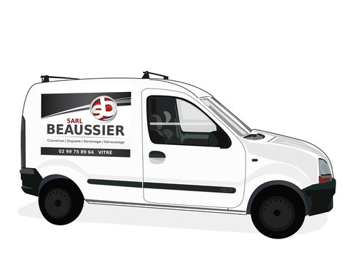 Conception logotype Beaussier S.A.R.L. (Vitré).