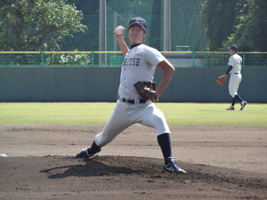 今季２勝目を挙げた 岩本喜照投手（経３：常葉学園菊川高校）