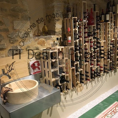 Aménagement d'une cave à vin chez un particulier (sud Drôme)