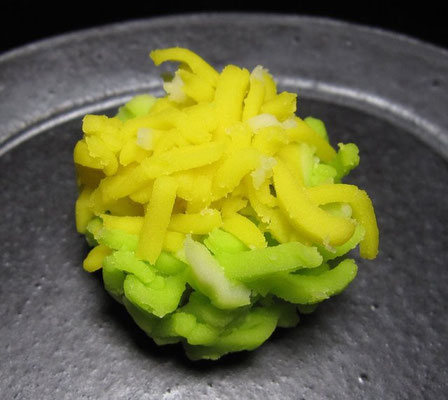 「福寿草（ふくじゅそう）」きんとん製：花見