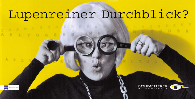 Augenoptik Schmetterer - Design / Collage © e-schacherbauer designer sister label /e erika