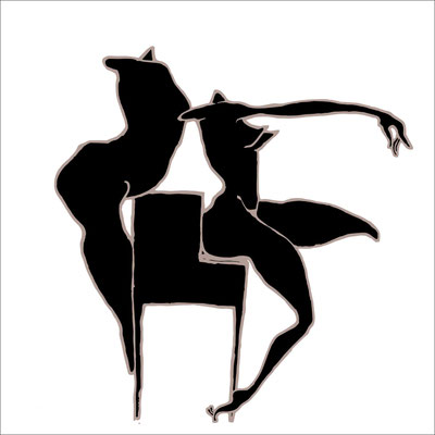 Klavier - Torso Silhouetten - Illustration - © e-schacherbauer designer sister label /e eka