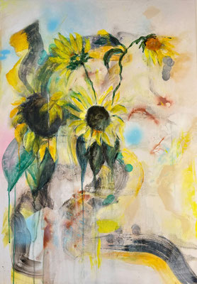 ARTwork: Rosa Andrea Martin (AT) - Titel: Im August | Acryl und Ölfarbe auf Leinwand: 70x100cm | 730,00€