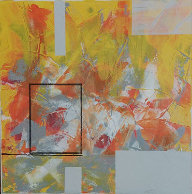 ARTwork: Manuela Bösch (AT) - Titel: Rolling Stones | Acryl auf Leinwand: 60x60cm | statt 330,00€ jetzt 165,00€