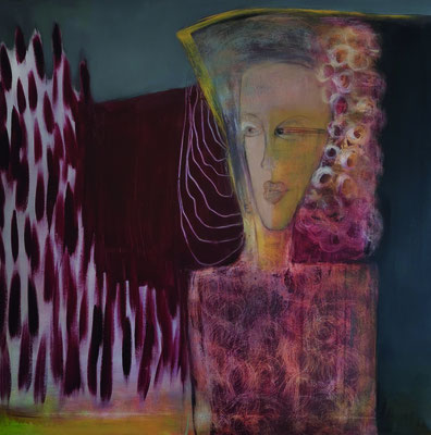 ARTwork: Rosemie Becker (DE) - SELECTed . 20 | Red Flames, 100x100cm