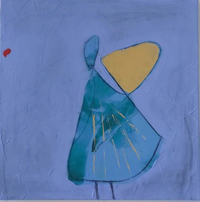 ARTwork: Manuela Bösch (AT) - Titel: Angel with a View | Acryl auf Leinwand: 40x40cm | statt 160,00€ jetzt 80,00€