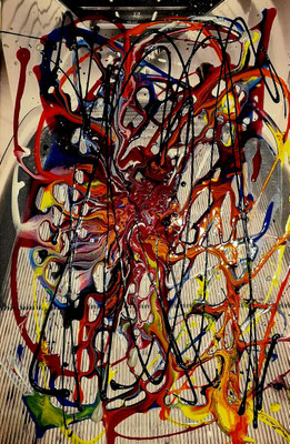 ARTwork: Jeannette Loacker (AT) - Titel: Zwischen Hoffnung und Schmerz | übermalte JeLo Fotografie mit Acryl: 60x40cm | 400,00€