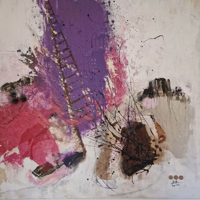 ARTwork: Laura Kälin (CH) | SELECTed . 20 | L'échelle, 100x100cm