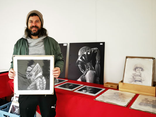 ARTworks: Lugh Hastur (AT) - Aufbau der popUP Ausstellung