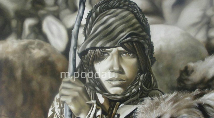 ARTwork: Marjan Poodat (Iran / AT) | SELECTed . 24 - Titel: Shepherds Tochter, 90x50cm - Preis: 1.500,00€