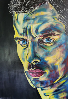 ARTwork: Melitta Ratz (AT) - Titel: Sigi der Bunte | Acryl auf Leinwand: 70x100cm | 730,00€