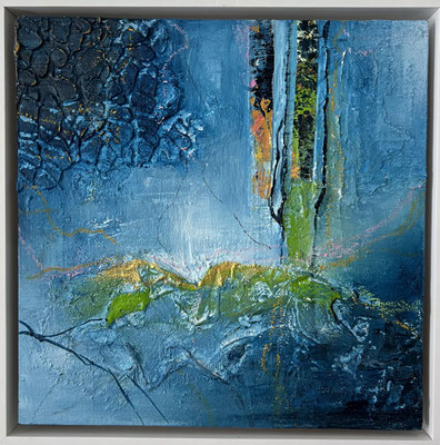 ARTwork: Erika Wachter (CH) | SELECTed . 24 - Titel: Blau II, 20x20cm | Preis: 200,00€