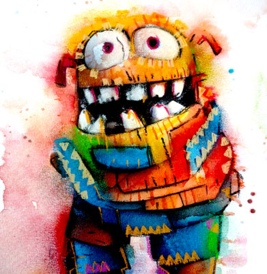 ARTwork: Walter de Meijer (AT) | SELECTed . 24 - Aquarell mit diversen Fineliner | Format: A4 auf Papier | Preis: 100,00€ je Blatt