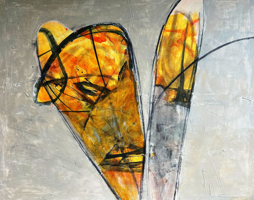 ARTwork: Stefanie Dorner (AT) - Titel: Abstrakt | Acryl / Tusche auf Leinwand: 80x100cm | 500,00€