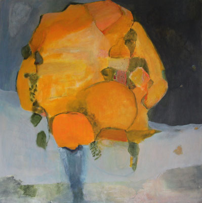 ARTwork: Bettina Bucher-Schmidt (DE) | SELECTed . 24 - Titel: What a Nana! (2026) | Mixed Media auf Leinwand - 100x100cm | Preis: 1.750,00€