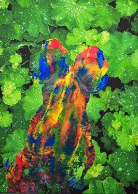 ARTwork: ARTist Andreas Ender (AT) | SELECTed . 24 - Titel: Bodypainting Transfer (2018) | original Körperabdruck - Edition of 1 - 50x70cm | Preis: 1.584,00€