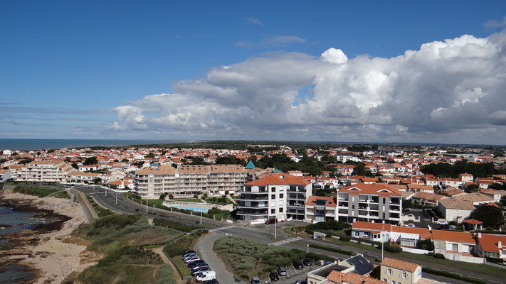 Vue sur la Chaume: quartier des Sables d'Olonnes