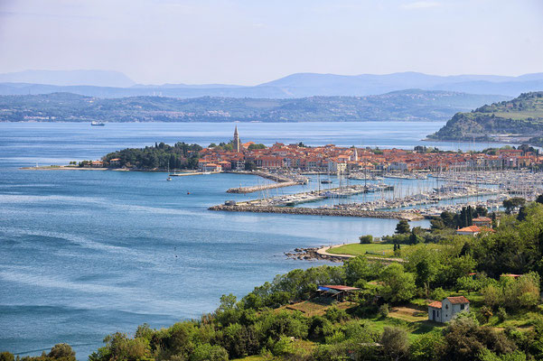 Blick auf Izola