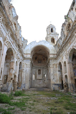 Die vom Erdbeben zerstörte Kirche in Bussane Vecchia