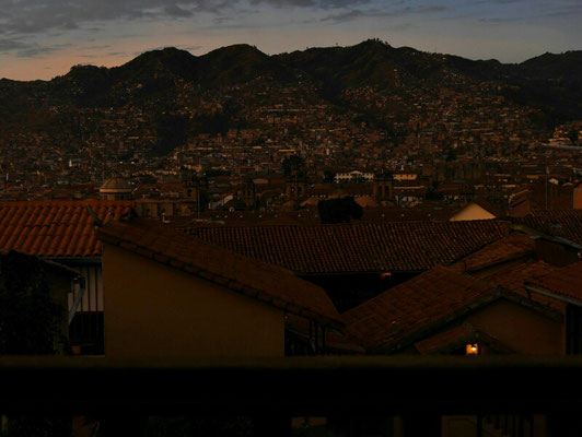 Cusco bei Nacht.