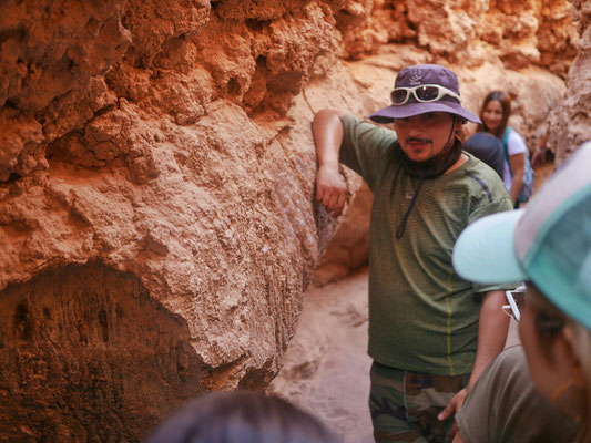 Unser Guide George (nicht Jorge, wirklich Englisch George).